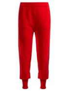 Matchesfashion.com Allude - Straight Leg Cashmere Track Pants - Womens - Red