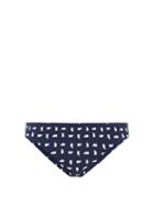 Matchesfashion.com Self-portrait - Low-rise Mini Sail-print Bikini Briefs - Womens - Navy White