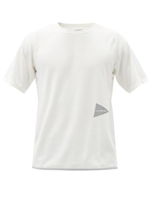 Matchesfashion.com And Wander - Logo-print Technical-jersey T-shirt - Mens - White