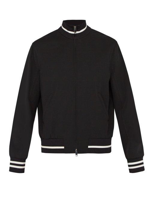 Matchesfashion.com Valentino - Vltn Logo Jacquard Track Top - Mens - Black