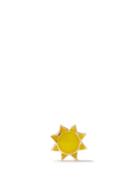 Ladies Fine Jewellery Alison Lou - Sun Enamel & 14kt Gold Single Stud Earring - Womens - Yellow Gold