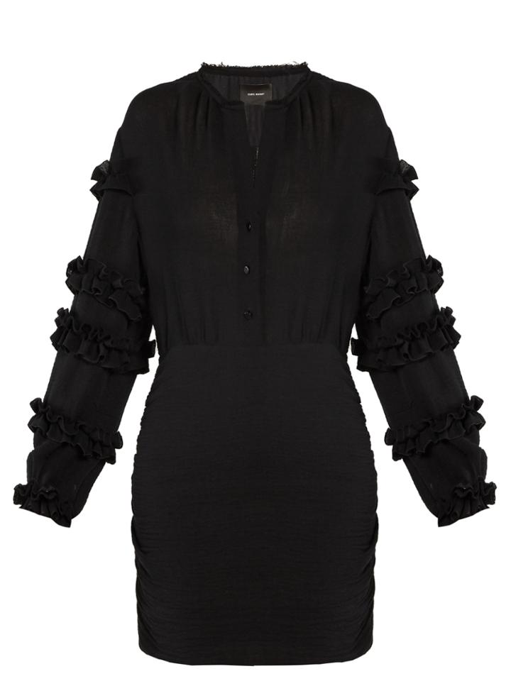 Isabel Marant Celest Ruffle-trimmed Gauze Dress