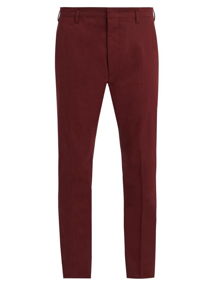 Prada Classic Stretch Chino Trousers