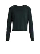 Lndr Ace Cropped Wool-blend Performance Sweater