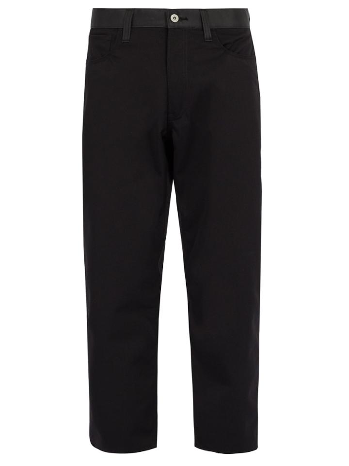 Junya Watanabe Reflective-panelled Cropped Trousers