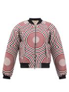 Charles Jeffrey Loverboy - Type Ma-1 Geometric-print Bomber Jacket - Mens - Red