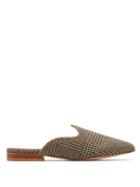 Matchesfashion.com Giuliva Heritage Collection - Venetian Prince Of Wales Check Mules - Womens - Brown Multi