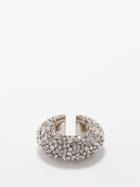 Alexander Mcqueen - Crystal-pav Ear Cuff - Womens - Silver Multi