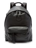 Moncler Logo-patch Leather Backpack