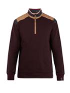 Lanvin Contrast-panel Half-zip Cotton Sweater