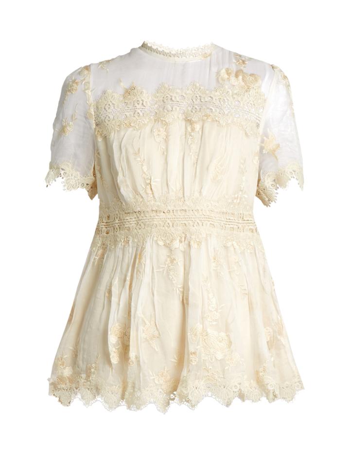 Zimmermann Tropicale Antique Silk-georgette Blouse