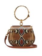 Matchesfashion.com Chlo - Nile Small Python Effect Leather Cross Body Bag - Womens - Multi