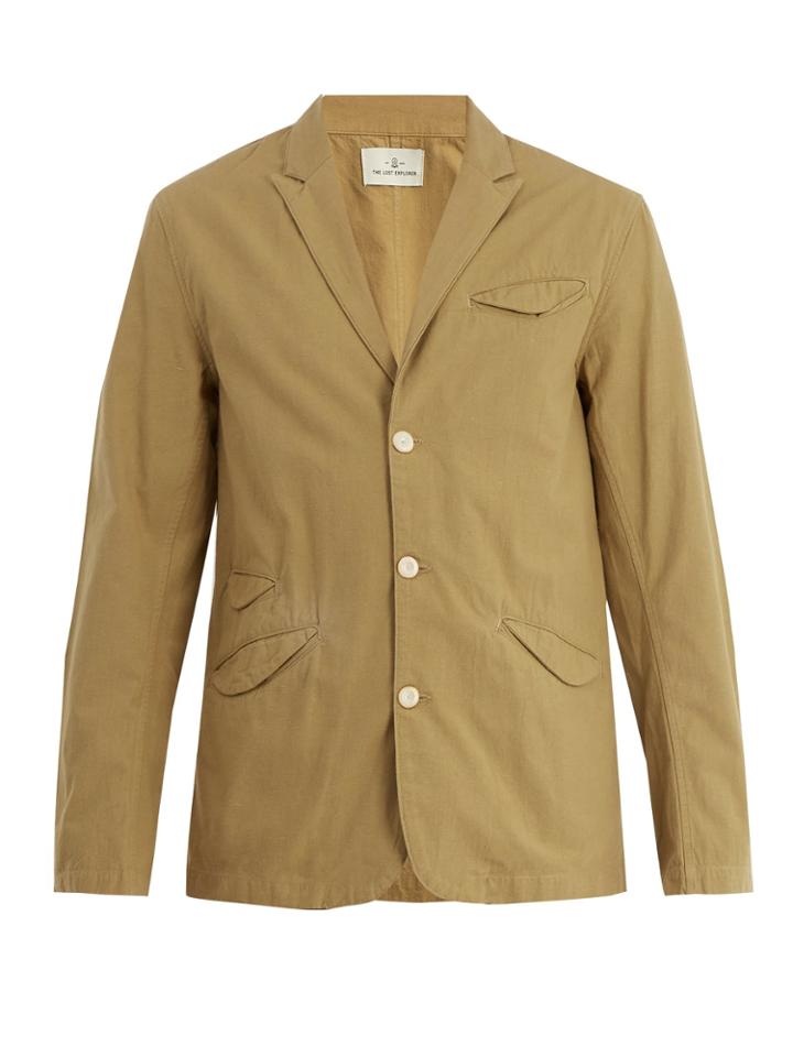 The Lost Explorer Yucca Notch-lapel Cotton Blazer