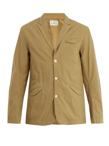 The Lost Explorer Yucca Notch-lapel Cotton Blazer