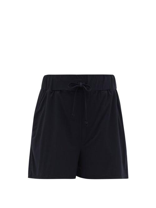 Matchesfashion.com Commando - Butter Drawstring Modal-blend Shorts - Womens - Black