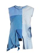 Matchesfashion.com Loewe - Patchwork Cotton Top - Womens - Blue Multi