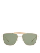 Garrett Leight Convoy 56 Aviator Sunglasses