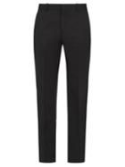 Alexander Mcqueen Slim-leg Mohair And Silk-striped Tuxedo Trousers
