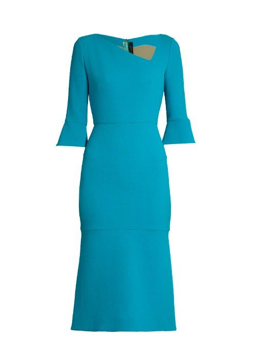 Roland Mouret Dagnall Flared-hem Dress