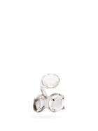 Matchesfashion.com Alan Crocetti - Droplet Crystal & Sterling-silver Earring Cuff - Mens - Silver