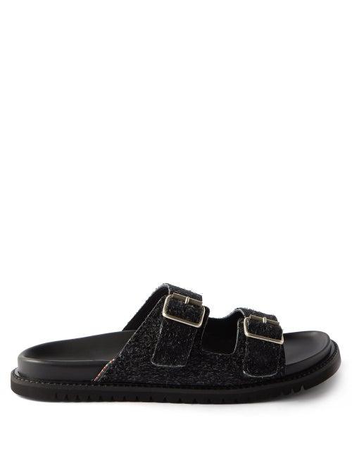 Paul Smith - Phoenix Textured-suede Sandals - Mens - Black