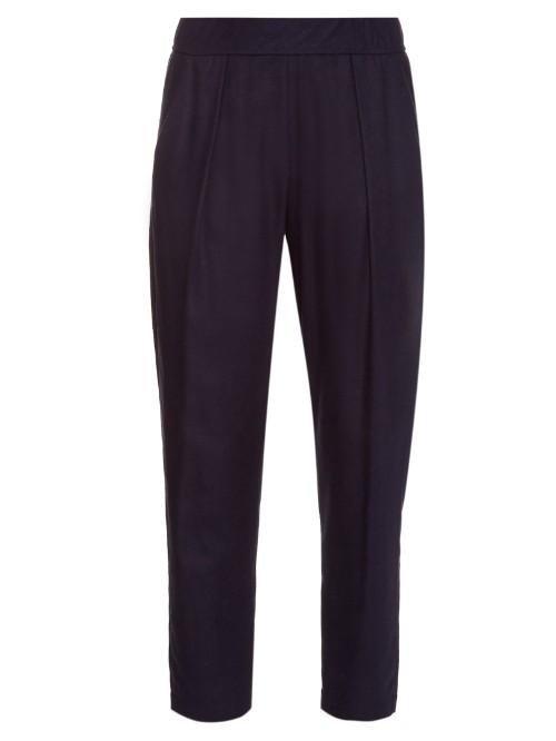 Raquel Allegra Relaxed Silk-noil Trousers