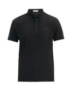 Matchesfashion.com Valentino - Rockstud Cotton-piqu Polo Shirt - Mens - Black