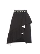 Preen By Thornton Bregazzi Taylor Ruffle-trimmed Crepe Skirt