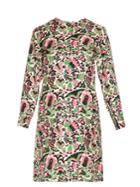 La Doublej Editions Tulipani Long-sleeved Silk Mini Dress