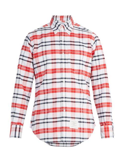 Matchesfashion.com Thom Browne - Checked Cotton Shirt - Mens - Multi