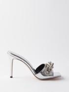 Serena Uziyel - Catena 90 Chain-embellished Leather Sandals - Womens - Silver