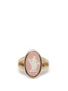 Matchesfashion.com Ferian - Wedgwood Ceramic Nymph & Gold Signet Ring - Womens - Pink