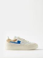 Stepney Workers Club - Pearl S-strike Mesh And Suede Trainers - Mens - Beige Blue