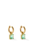 Irene Neuwirth - Emerald & 18kt Gold Hoop Earrings - Womens - Green