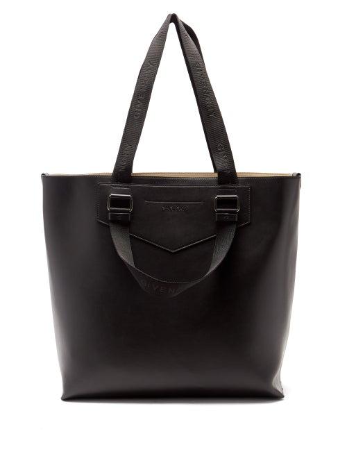 Matchesfashion.com Givenchy - Antigona Soft Leather Tote Bag - Mens - Black