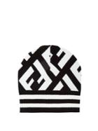 Fendi Macro Ff Logo Beanie Hat