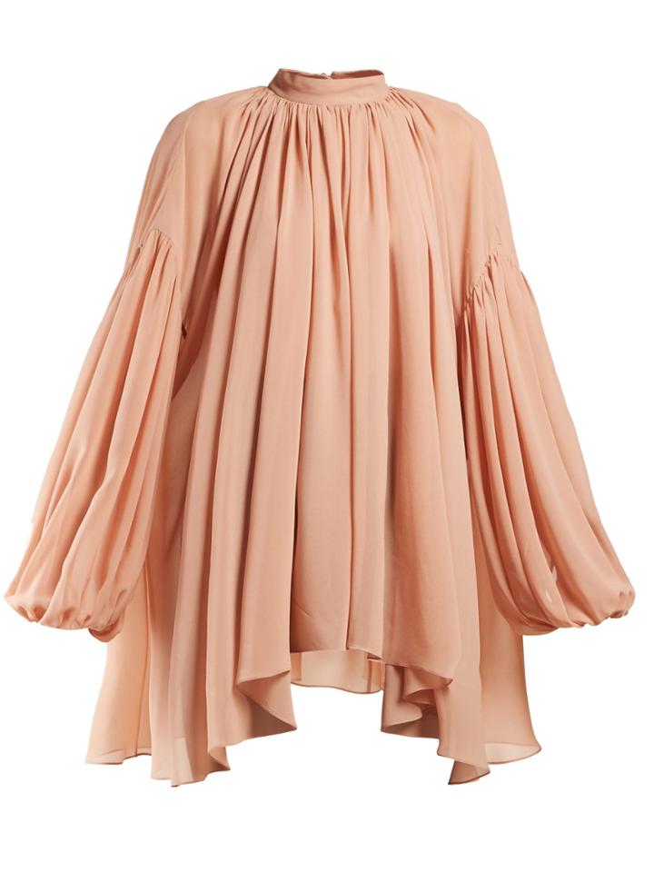 Stella Mccartney High-neck Georgette Blouse