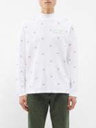 Martine Rose - Logo-print Basketweave-cotton T-shirt - Mens - White Multi
