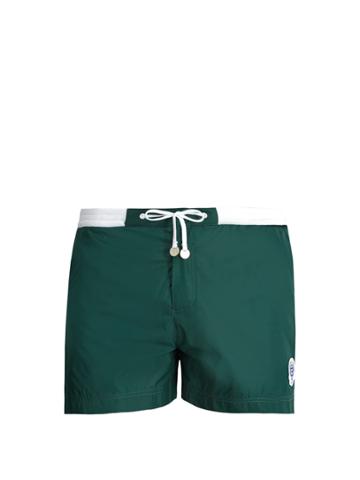 Robinson Les Bains Wimbledon Contrast-panel Swim Shorts