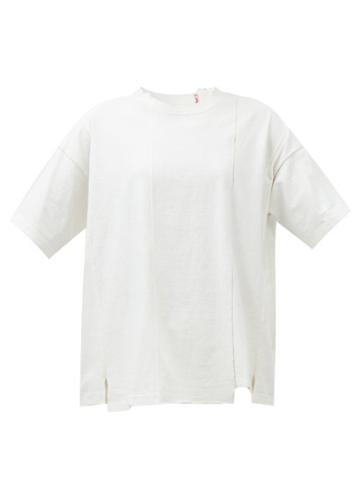 Kuro - Reconstructed Cotton-jersey T-shirt - Womens - White
