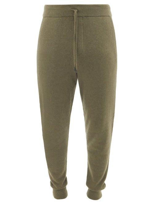 Ralph Lauren Purple Label - Drawstring Wool-blend Track Pants - Mens - Khaki