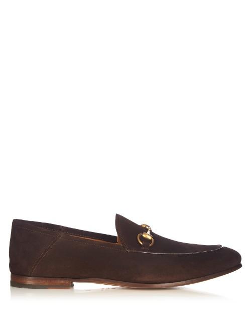 Gucci Brixton Suede Loafers