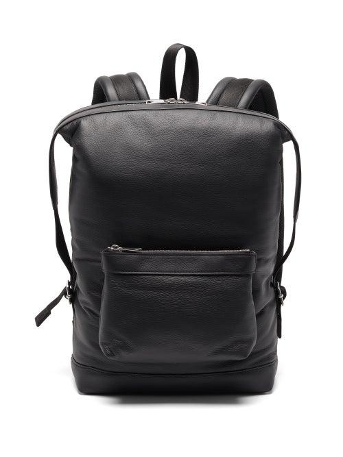 Matchesfashion.com Bottega Veneta - Padded Leather Backpack - Mens - Black