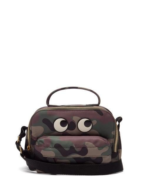 Anya Hindmarch - Eyes Camo-print Recycled-nylon Cross-body Bag - Womens - Green Multi
