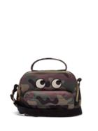 Anya Hindmarch - Eyes Camo-print Recycled-nylon Cross-body Bag - Womens - Green Multi