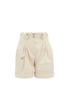 Matchesfashion.com Dolce & Gabbana - High-rise Cotton Cargo Shorts - Womens - Beige