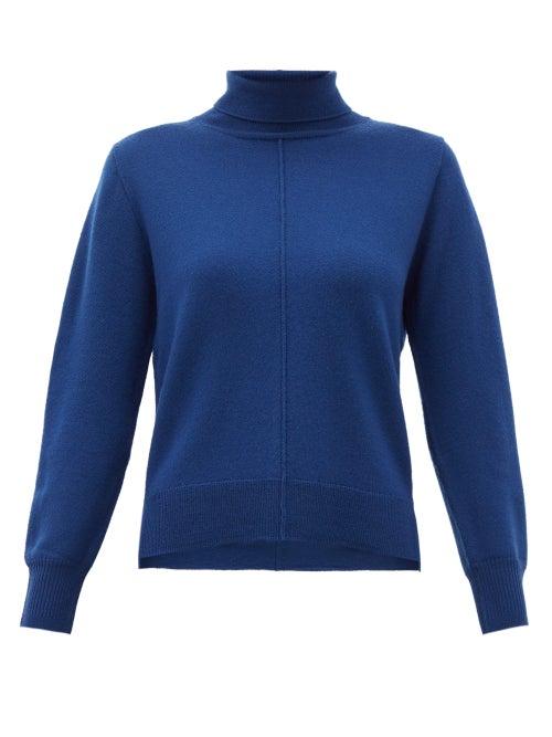 Matchesfashion.com Sea - Nora Roll Neck Wool Sweater - Womens - Blue