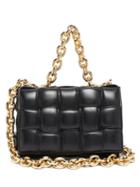 Matchesfashion.com Bottega Veneta - The Chain Cassette Intrecciato-leather Bag - Womens - Black Gold
