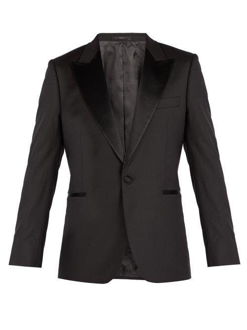 Matchesfashion.com Paul Smith - Single Breasted Wool Tuxedo Jacket - Mens - Black