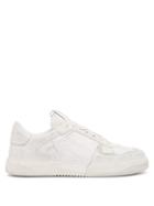 Matchesfashion.com Valentino Garavani - Vl7n Logo-embossed Distressed-leather Trainers - Mens - White